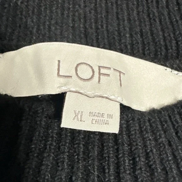 L'AMOUR Loft Sweater XL Super Soft Black Valentines Day Love Preppy Chic Classic - Picture 4 of 6